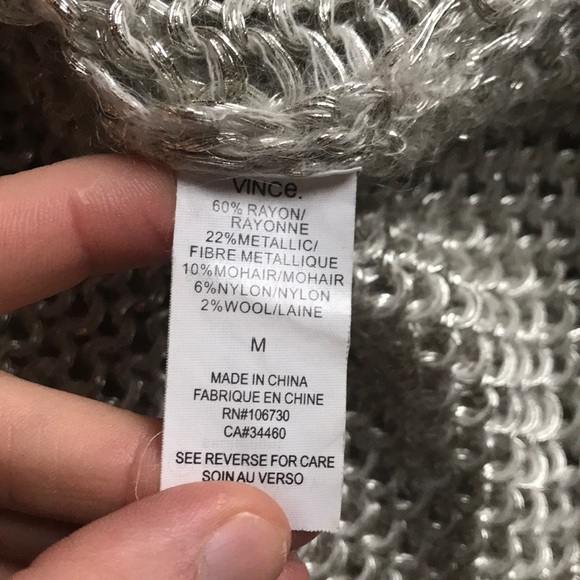 Vince Gorgeous silver gray pullover sweater - Picture 3 of 5